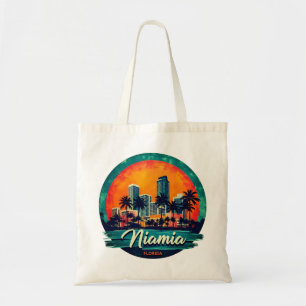 Miami City Florida skyline Tote Bag