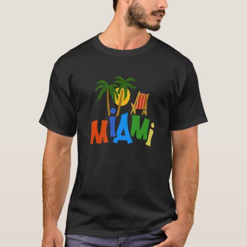 Miami City Florida souvenir  for men women  7 T_Shirt