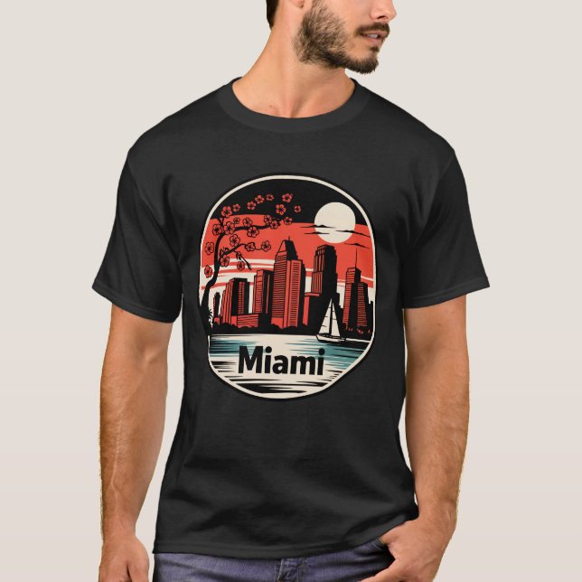 Miami City Florida USA T-Shirt (Front)