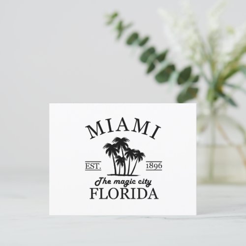 Miami City Holiday Postcard
