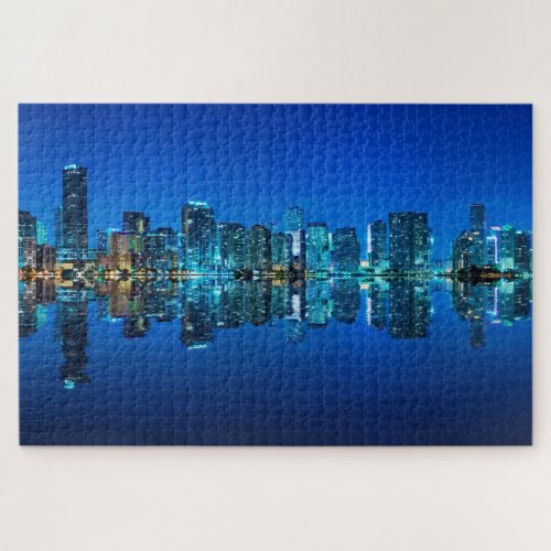 Miami cityscape panoramic view jigsaw puzzle