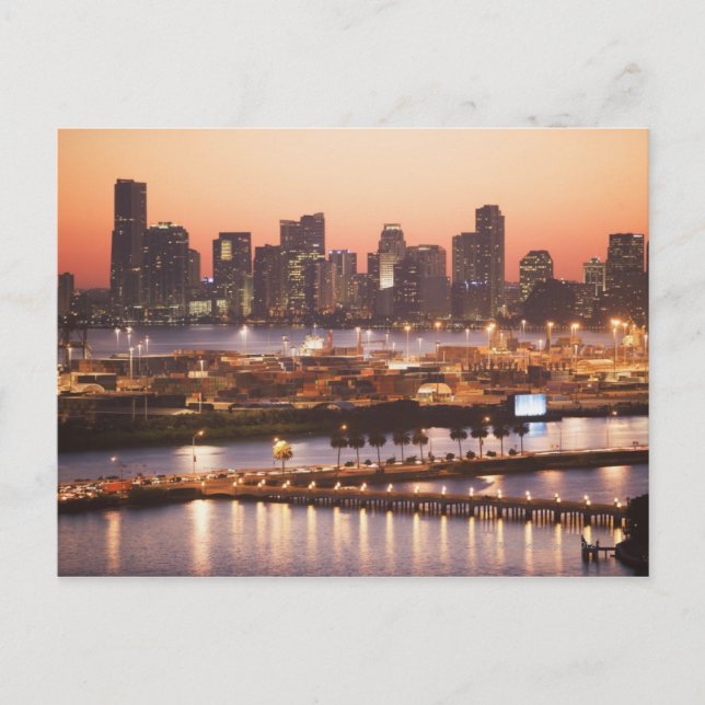 Miami Cityscape Postcard (Front)