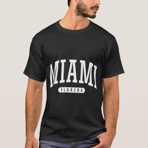 Miami College University Style Fl Usa T_Shirt