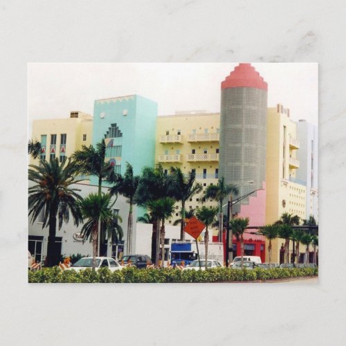 miami colors postcard