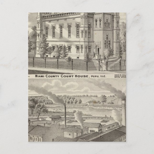 Miami County Court House Postcard (Front)