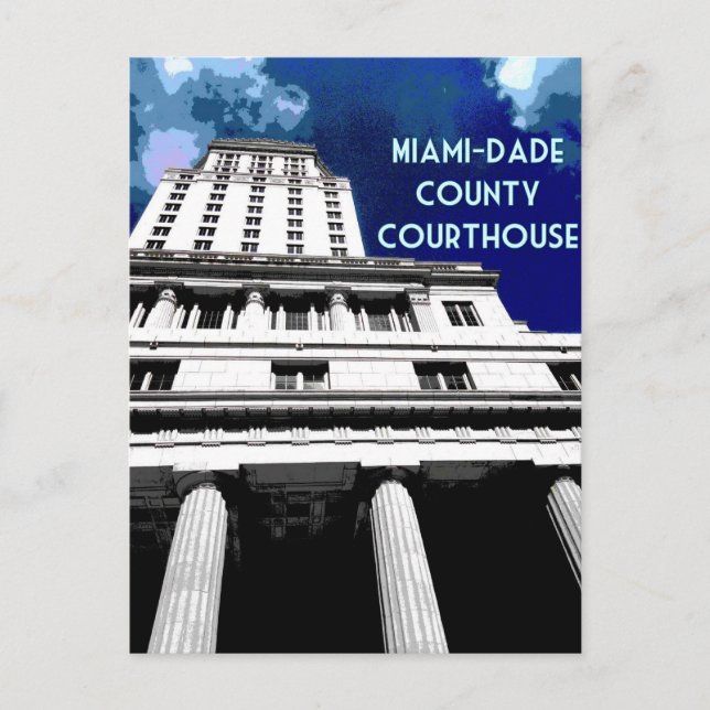 Miami Courthouse poster Postcard (Front)
