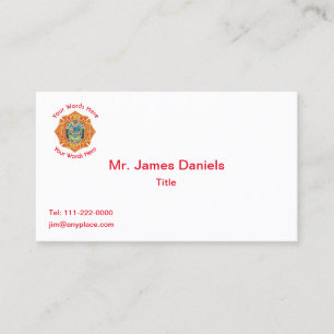 Miami Dade Fire Department Emblem Business Card