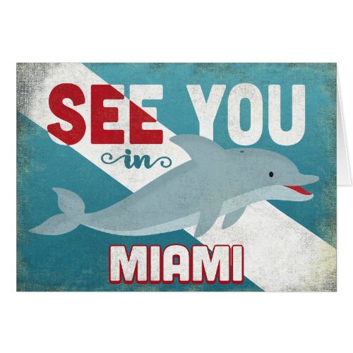 Miami Dolphin _ Retro Vintage Travel