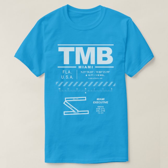 Miami Executive Airport TMB T-Shirt (Design Front)