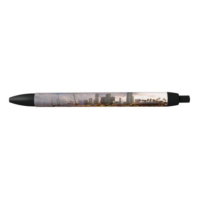 Miami financial skyline at dusk pen (Front)