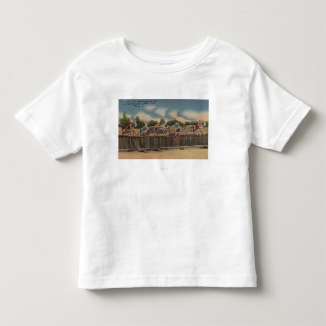 Miami, FL - Greyhound Dog Race at Kennel Club Toddler T-shirt (Front)
