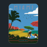 Miami, FL Magnet<br><div class="desc">Anderson Design Group is an award-winning illustration and design firm in Nashville, Tennessee. Founder Joel Anderson directs a team of talented artists to create original poster art that looks like classic vintage advertising prints from the 1920s to the 1960s.</div>