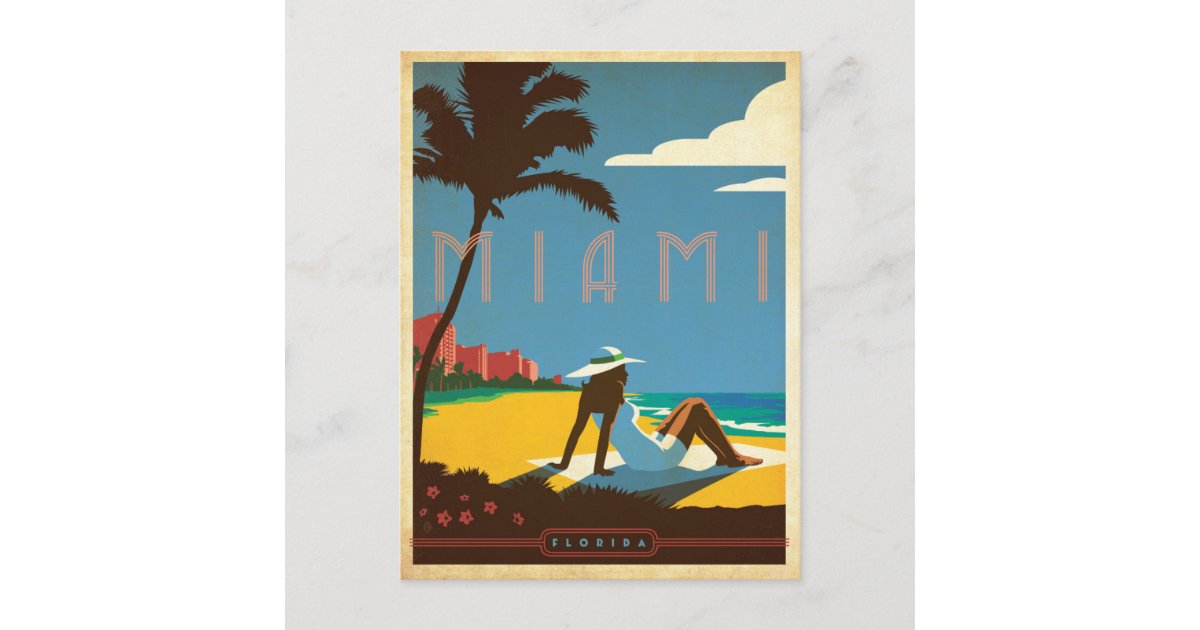 Miami, Fl Postcard 