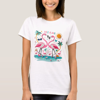 Miami Flamingo Paradise Women's T-shirt