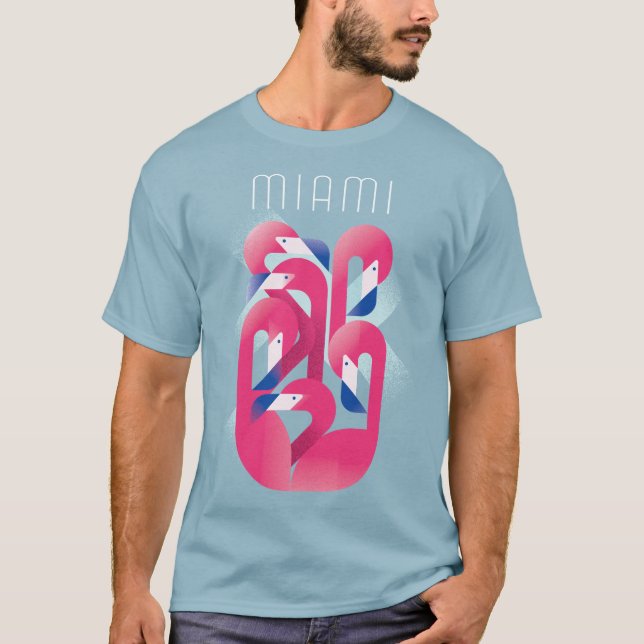Miami Flamingo T-Shirt (Front)