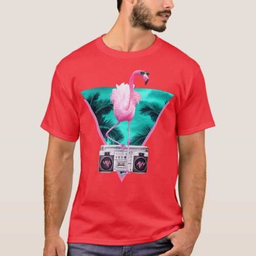 Miami Flamingo T_Shirt