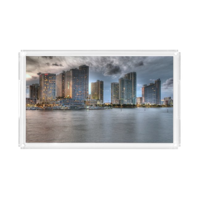 Miami, Florida Acrylic Tray (Front)