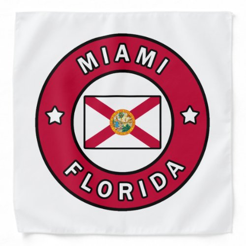 Miami Florida Bandana