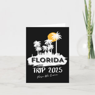 Miami Florida Beach Trip 2025 Here We Come Matchin Card