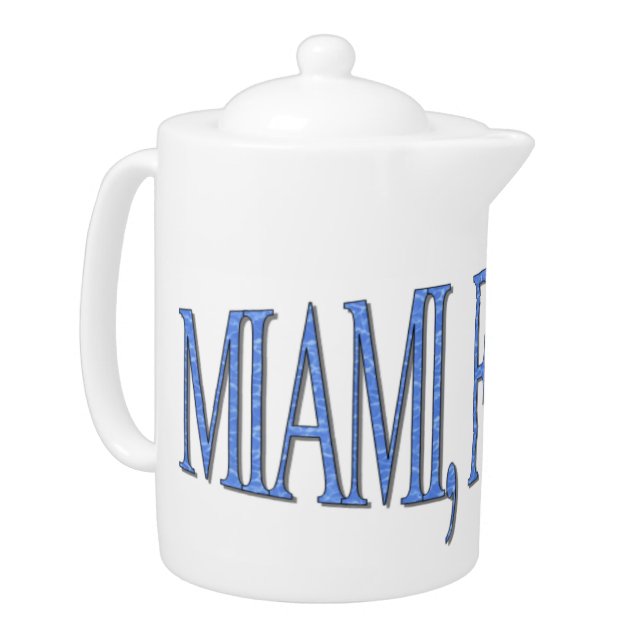 Miami, Florida - Blue Teapot (Left)