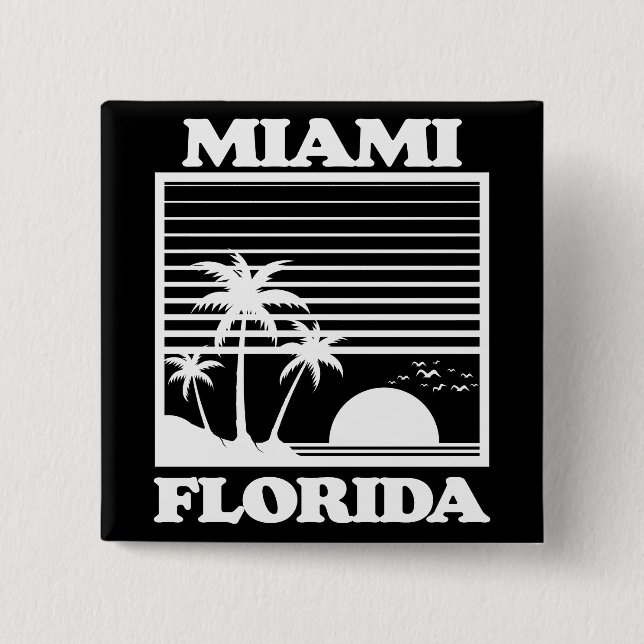 Miami,Florida Button (Front)