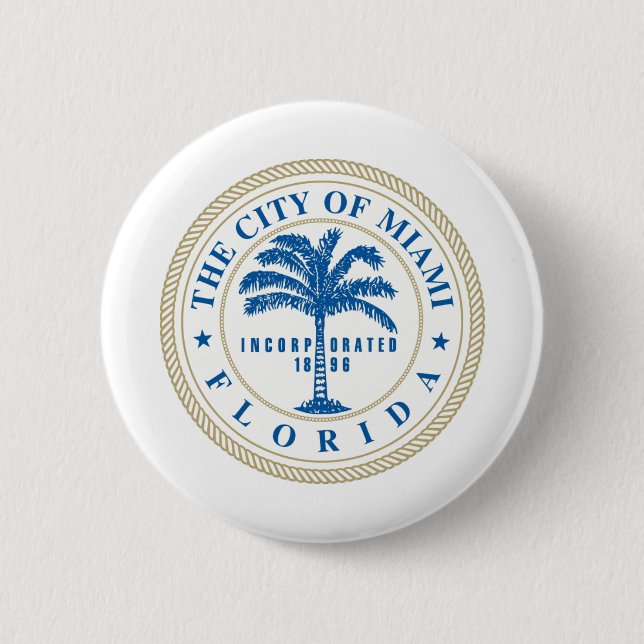 Miami Florida Button (Front)