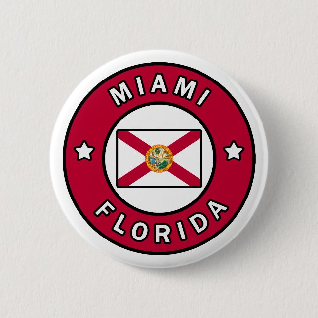 Miami Florida Button (Front)