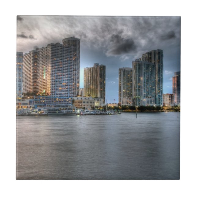 Miami, Florida Ceramic Tile (Front)