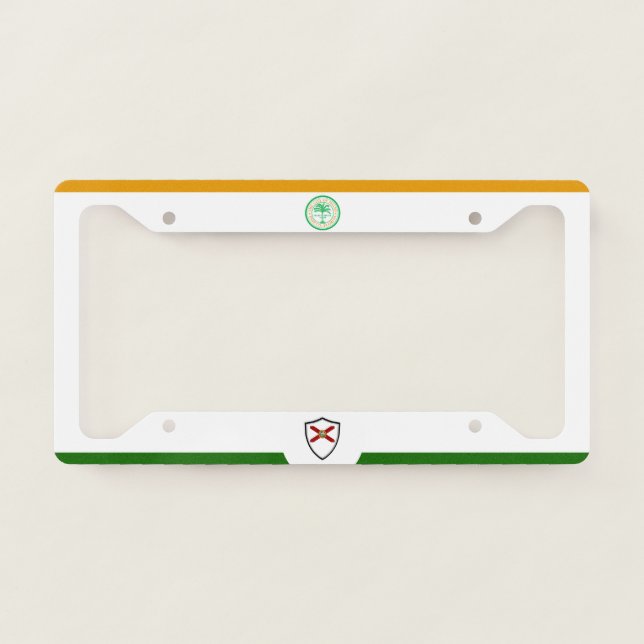 Miami (Florida) city flag License Plate Frame (Front)