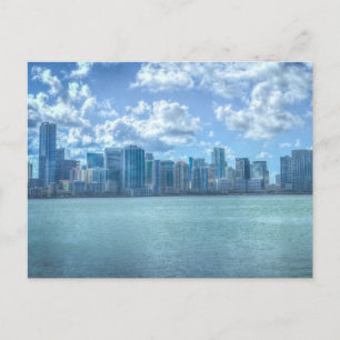 MIAMI FLORIDA CITYSCAPE SKYLINE POSTCARDS