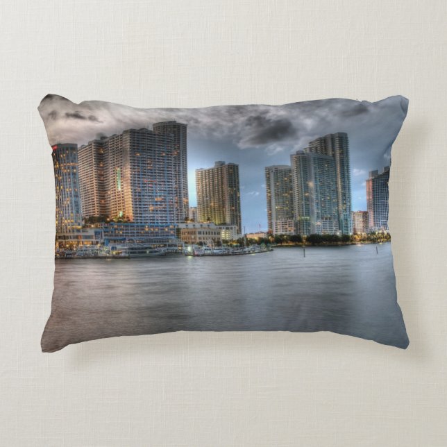 Miami, Florida Decorative Pillow (Front)