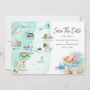 Miami Florida Destination Wedding Itinerary Map