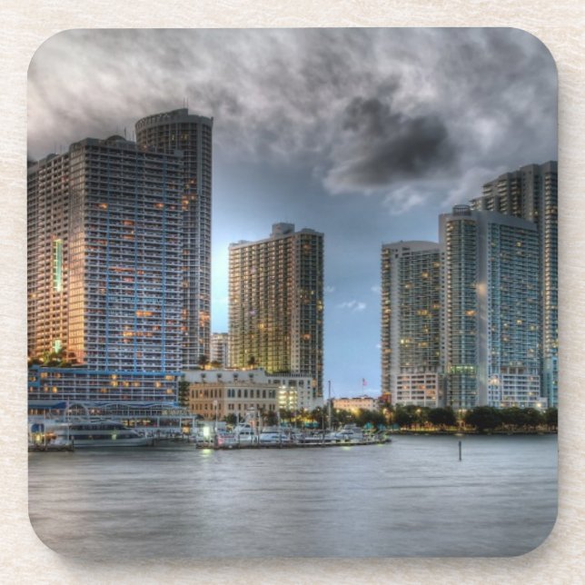 Miami, Florida Drink Coaster (Front)