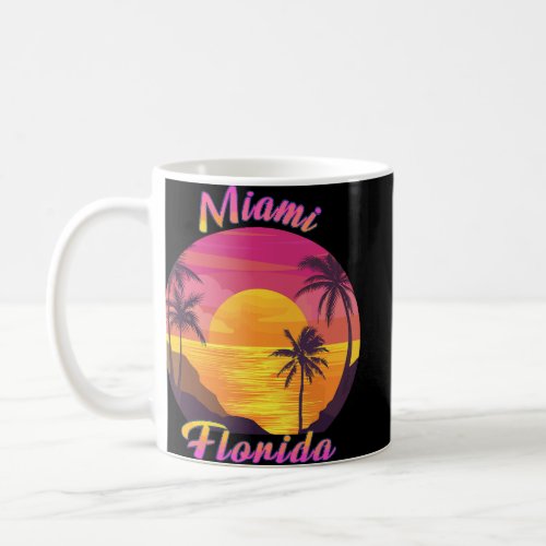 Miami Florida FL Tropical Summer Vacation Souvenir Coffee Mug