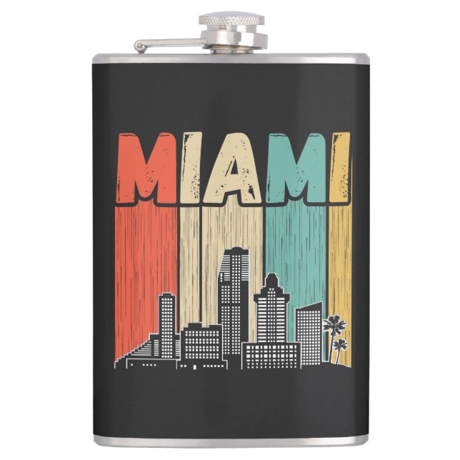 Miami Florida Flask (Front)