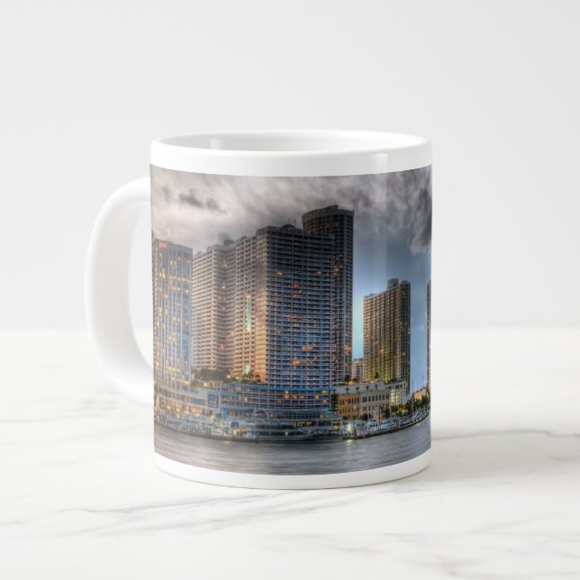 Miami, Florida Giant Coffee Mug (Front Left)