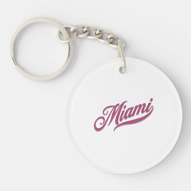 Miami Florida  Keychain (Front)