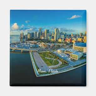 Miami, Florida, panoramic view, Magnet