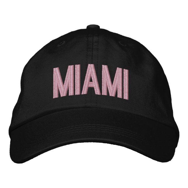 Miami Florida Personalized Adjustable Hat (Front)