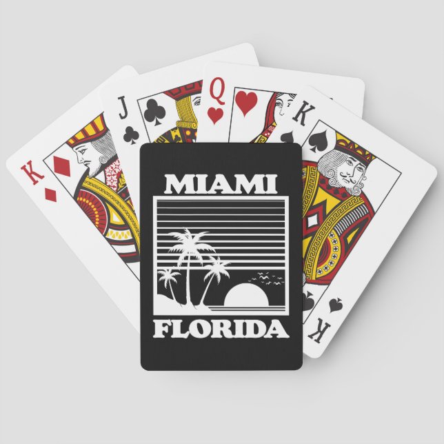 Miami,Florida Poker Cards (Back)
