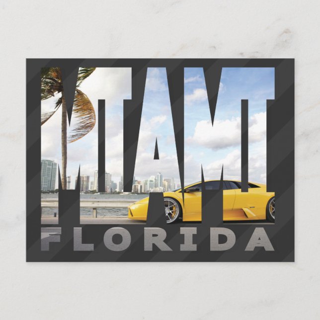 Miami, Florida Postcard (Front)