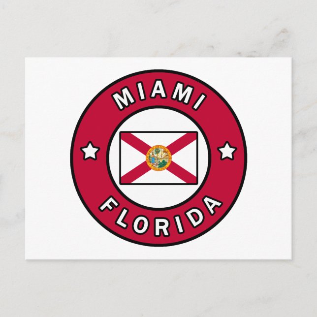 Miami Florida Postcard (Front)