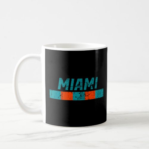 Miami Florida Retro Vintage Weathered Throwback  2 Coffee Mug