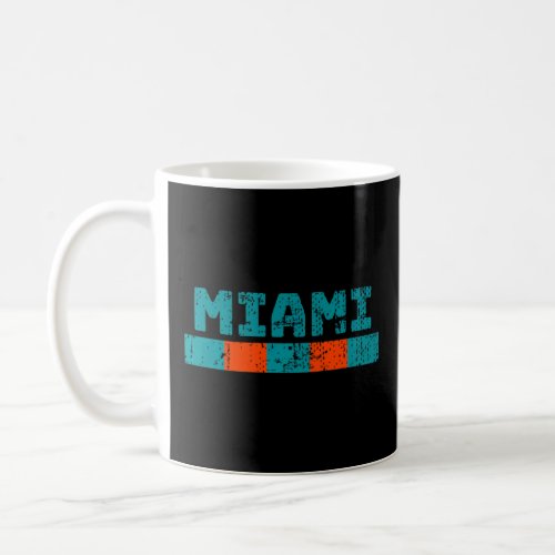Miami Florida Retro Vintage Weathered Throwback  9 Coffee Mug