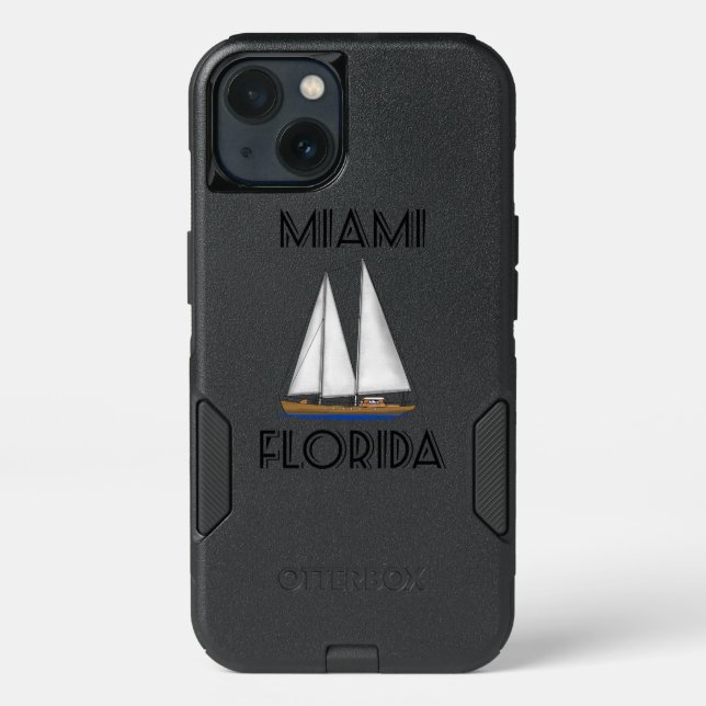 Miami Florida Sailing Otterbox iPhone Case (Back)