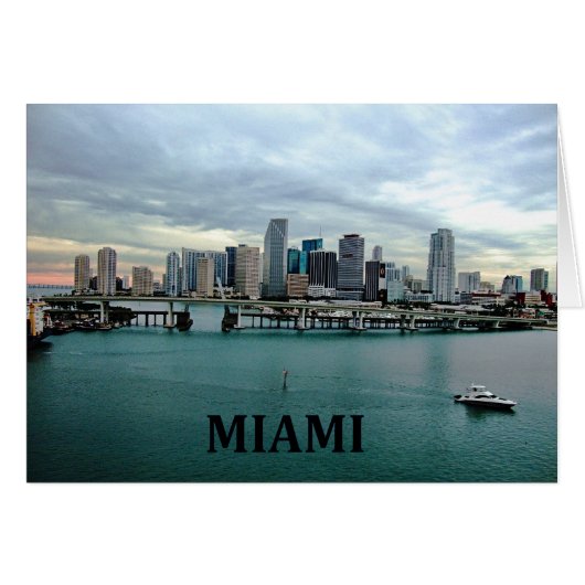 Miami Florida Skyline (Front Horizontal)