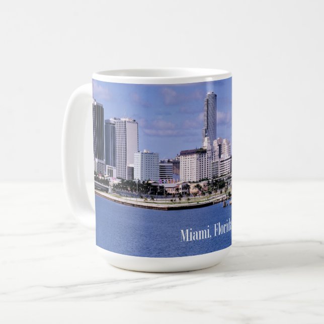 Miami, Florida Skyline Coffee Mug (Front Left)