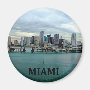 Miami Florida Skyline Magnet