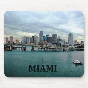 Miami Florida Skyline Mouse Pad