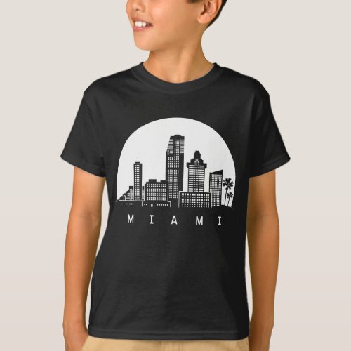 Miami Florida Skyline T_Shirt